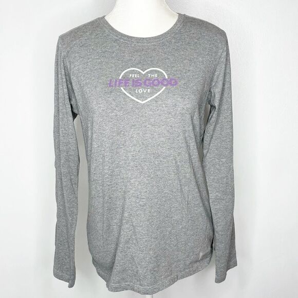 Feel The Good - Life is Good long sleeve t-shirt - size medium - Picture 1 of 6